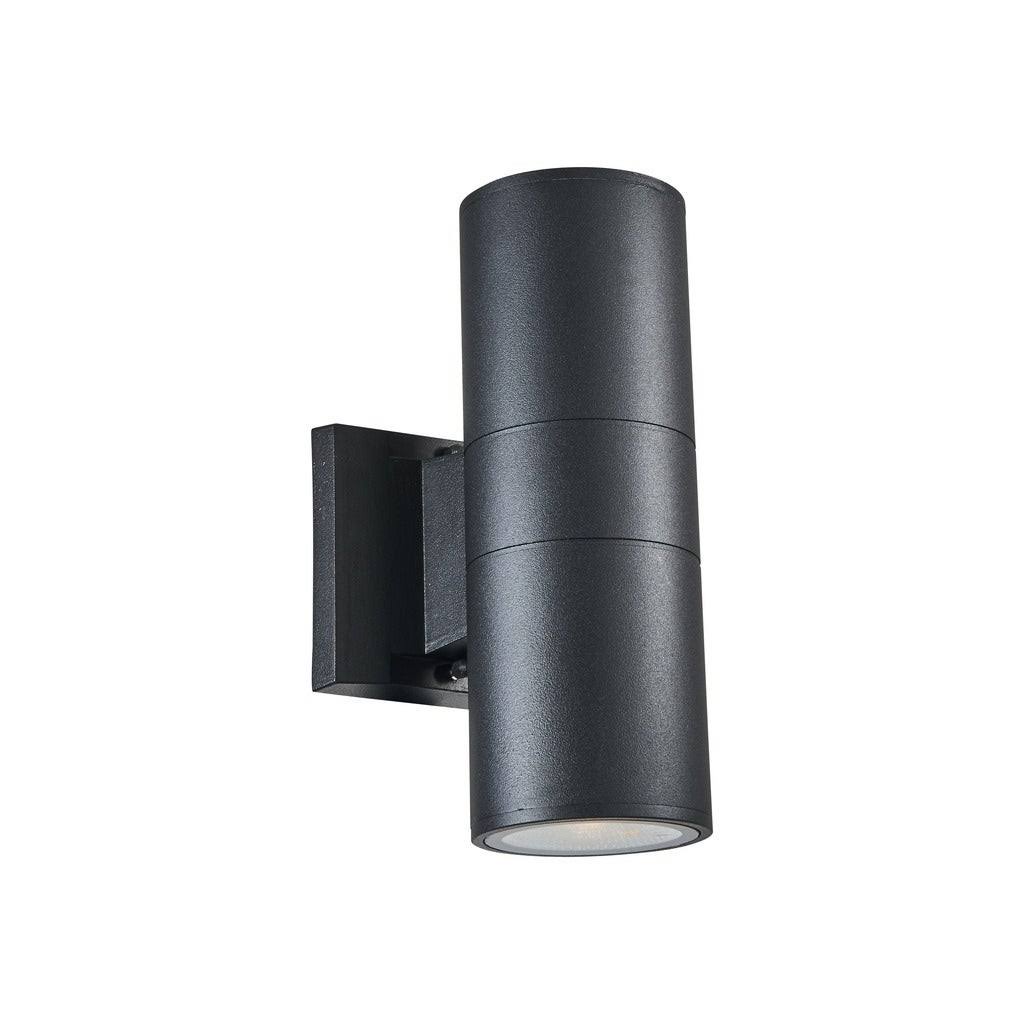 Chloe Transitional 1-Light Textured Black Outdoor LED Wall Sconce