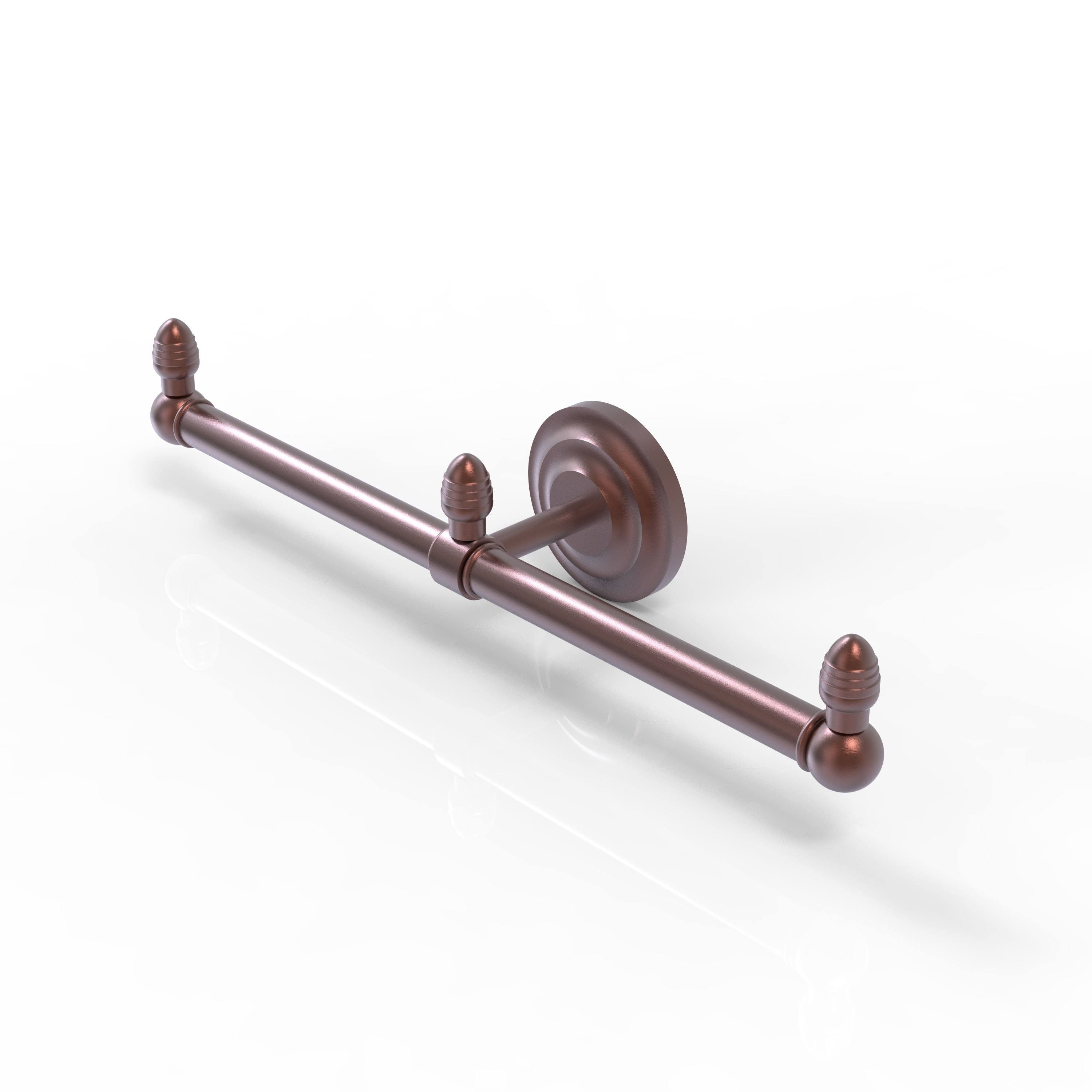 Allied Brass Que New Collection 2 Arm Guest Towel Holder - Antique Copper