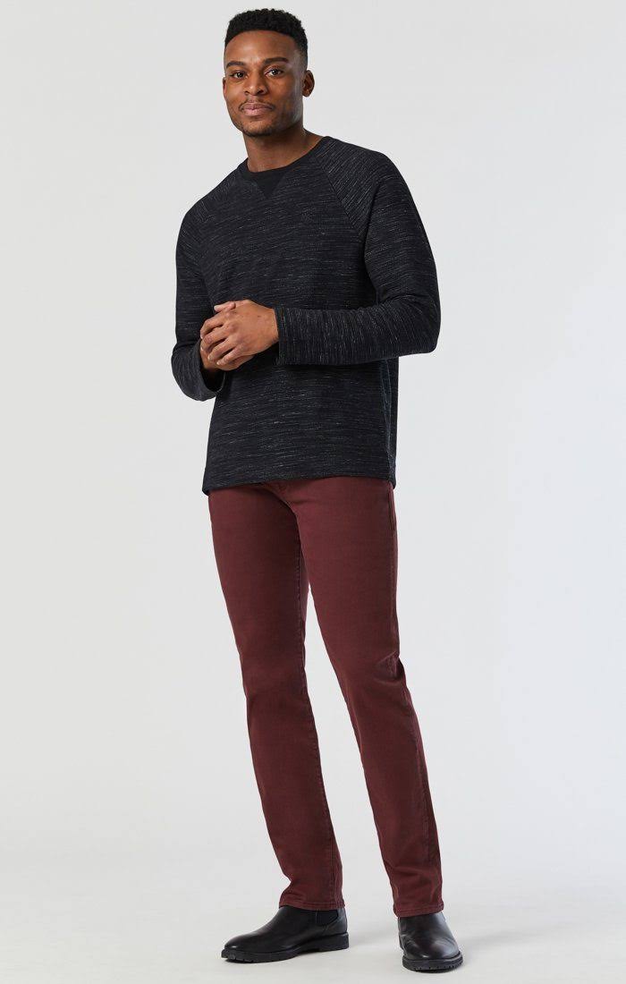 Mavi Men&s Marcus Slim Straight Leg in Wine Supermove | Men&s Jeans