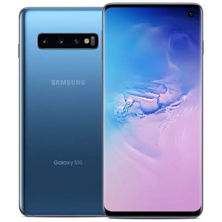 Refurbished Samsung Galaxy S10 SM-G973U 128GB Atu0026t Unlocked Smartphone - Prism Blue