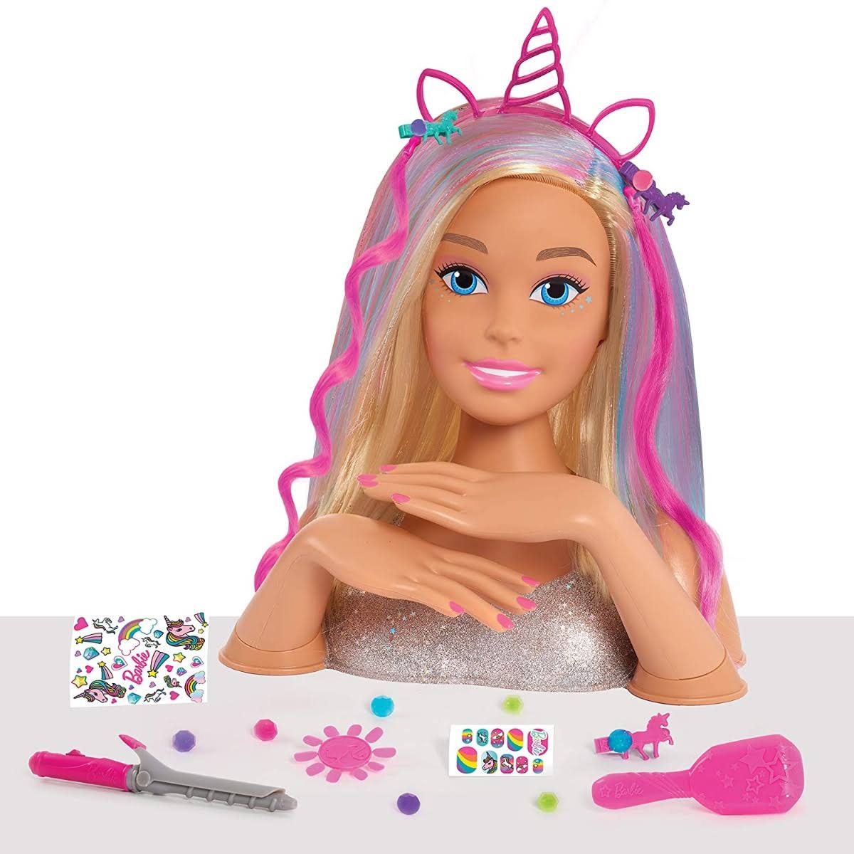 Barbie Deluxe Glitter Blonde Styling Head