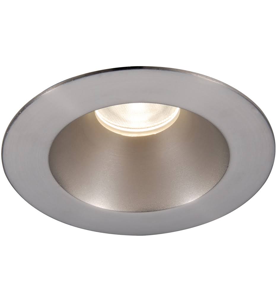 WAC Lighting HR3LEDT218PN Tesla Pro 3.5-in Round LED Recessed Shower Trim - Brushed Nickel HR3LEDT218PN830BN