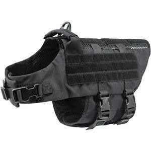 OneTigris Submariner Nylon Front Clip Dog Harness, Black, Large: 30.3 to 36.6-in Chest