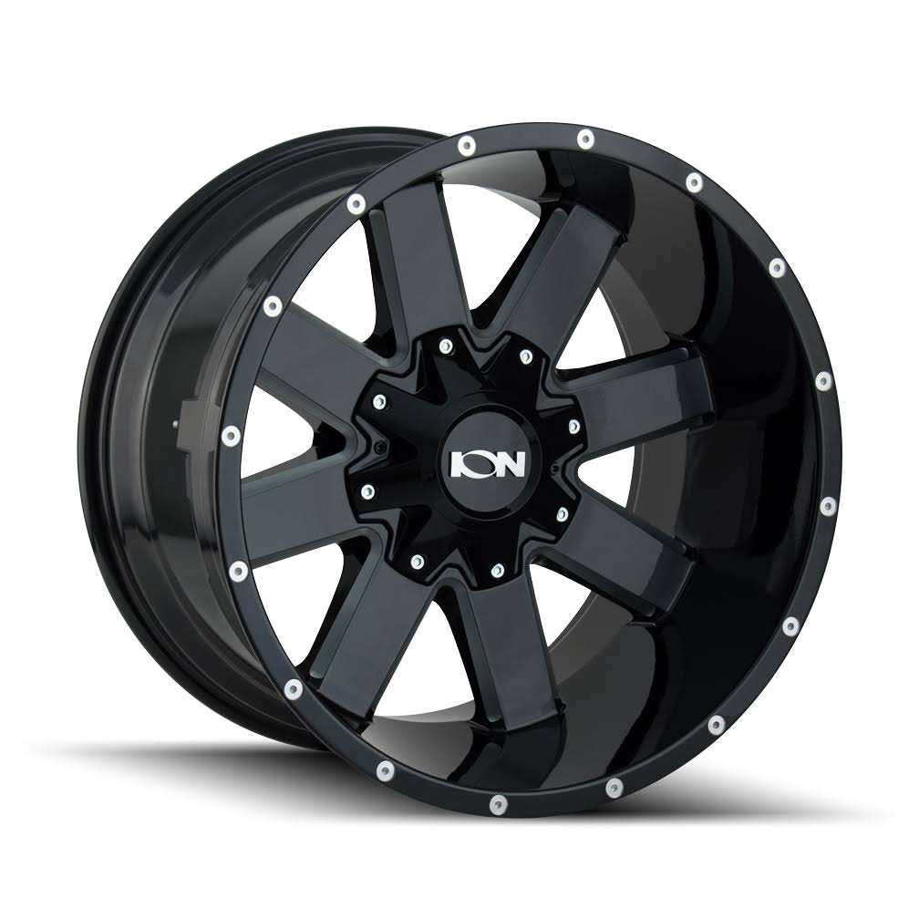 Ion Wheels 141 Gloss Black/Milled Spokes 20x9 8x180 ET0 141-2978M