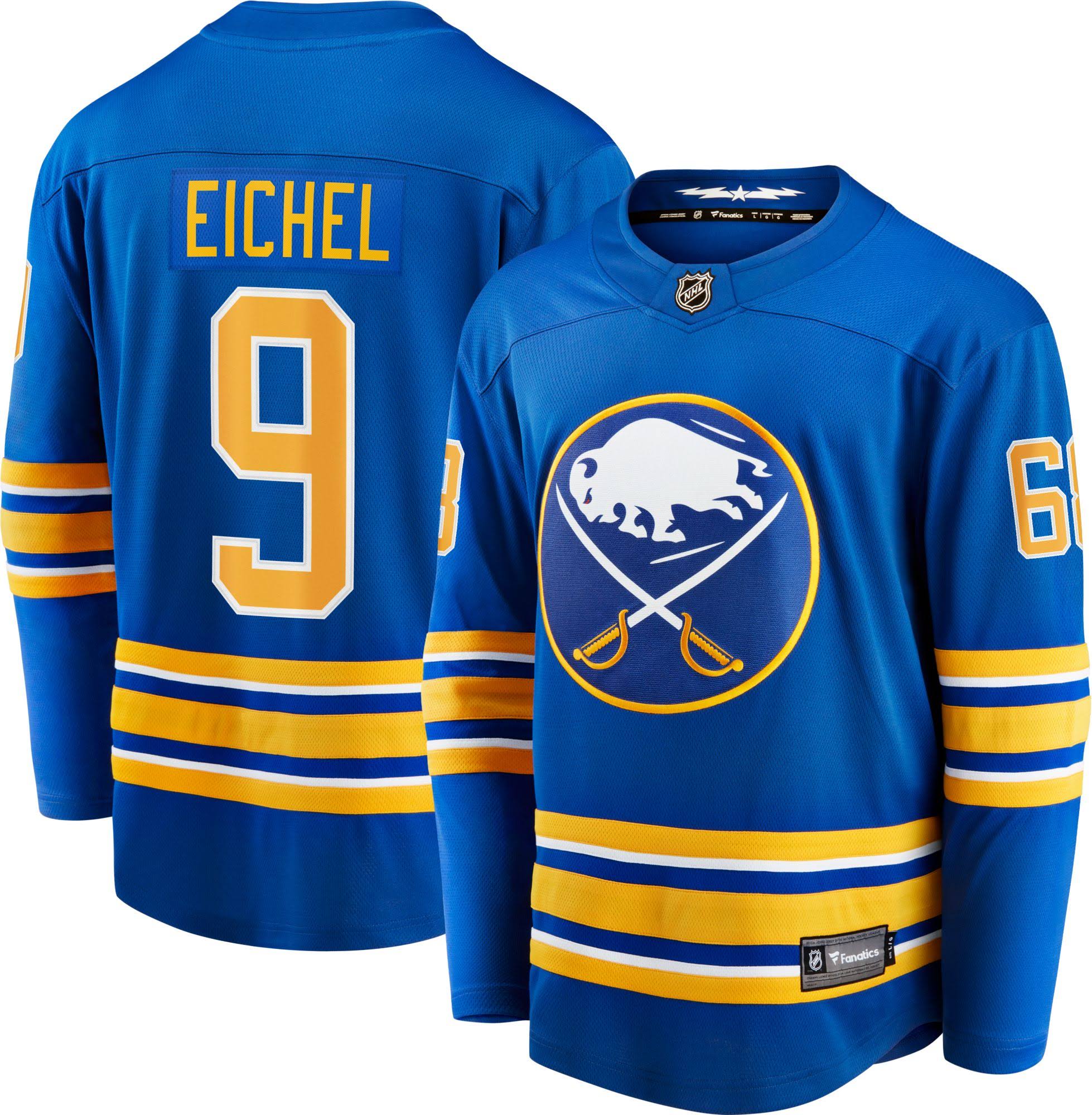 Fanatics NHL Men's Buffalo Sabres Jack Eichel #9 Breakaway Home Replica Jersey - S (Small)
