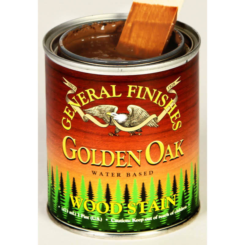 General Finishes GF-WS-1 1 Gallon Interior Water Base Wood Stain Golden Oak