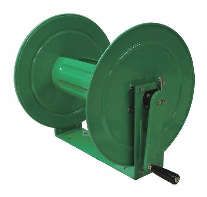 GoVets | Speedaire Hand Crank Hose Reel 75 ft 1/2 ID Green 437J34