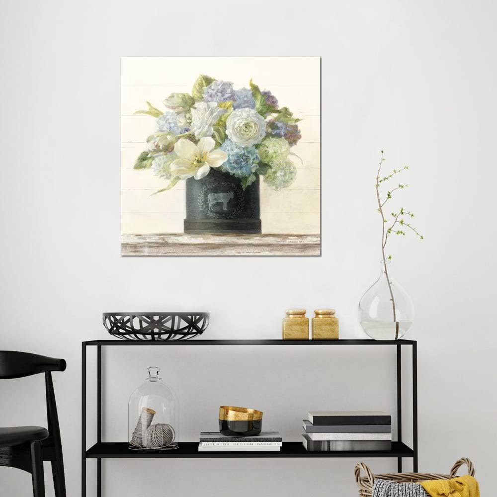 Danhui Nai Canvas Art Prints - Tulips in Hatbox ( Floral u0026 Botanical art)