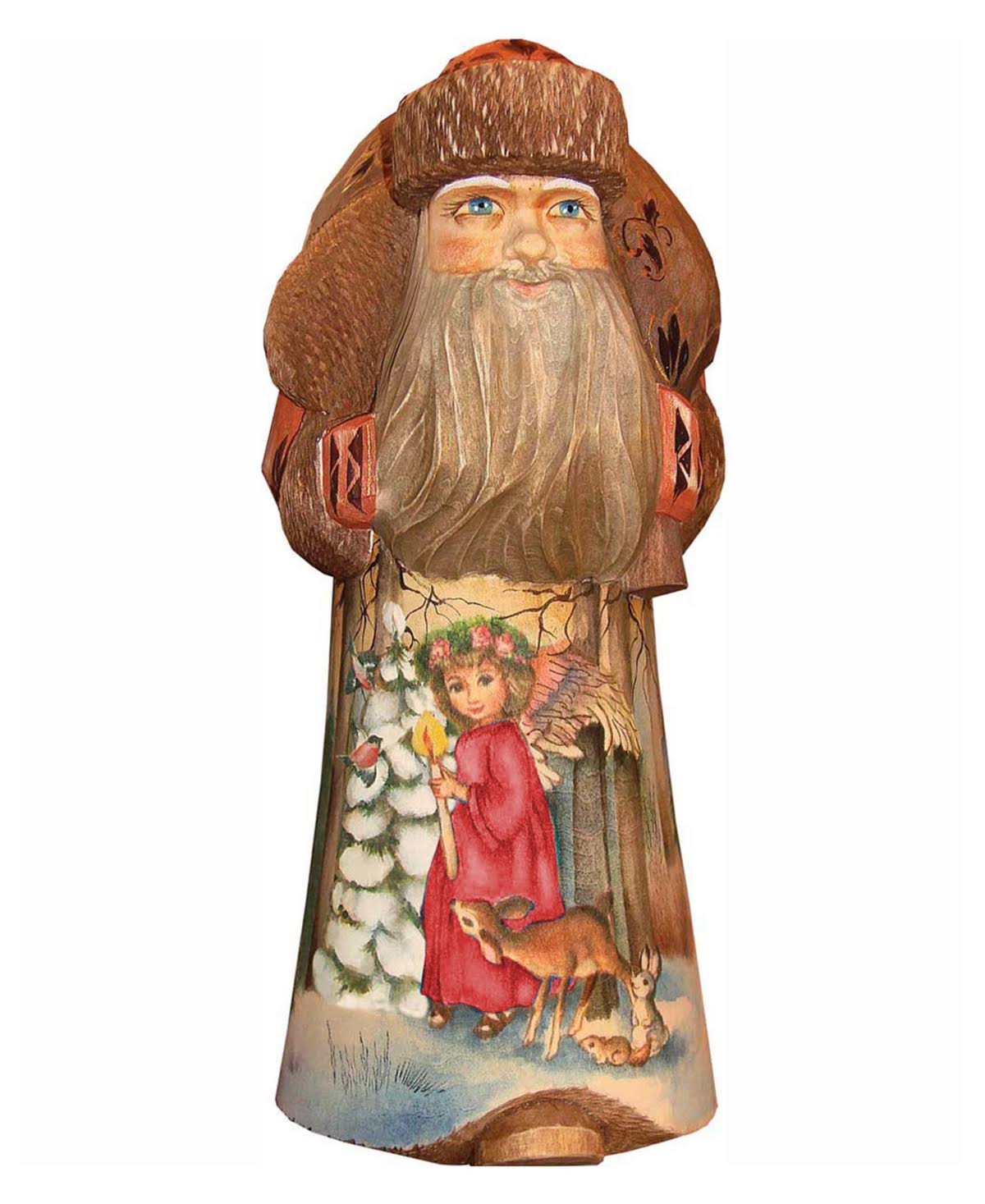 G.DeBrekht Woodcarved Hand Painted Christmas Guidance Figurine - Multi