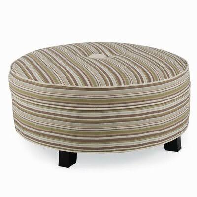 Pendelton 28x22 Tufted Round Ottoman CR Laine Pepper/Vernon Smoke 14x22H x 28x22W x 28x22D