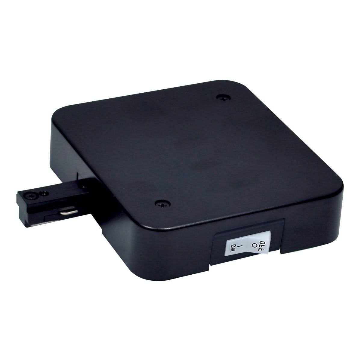 Nora NT-348B/1A T-Bar Live End Feed w/ Current Limiter, 1 Amps, 1 Circuit TRACK, Black