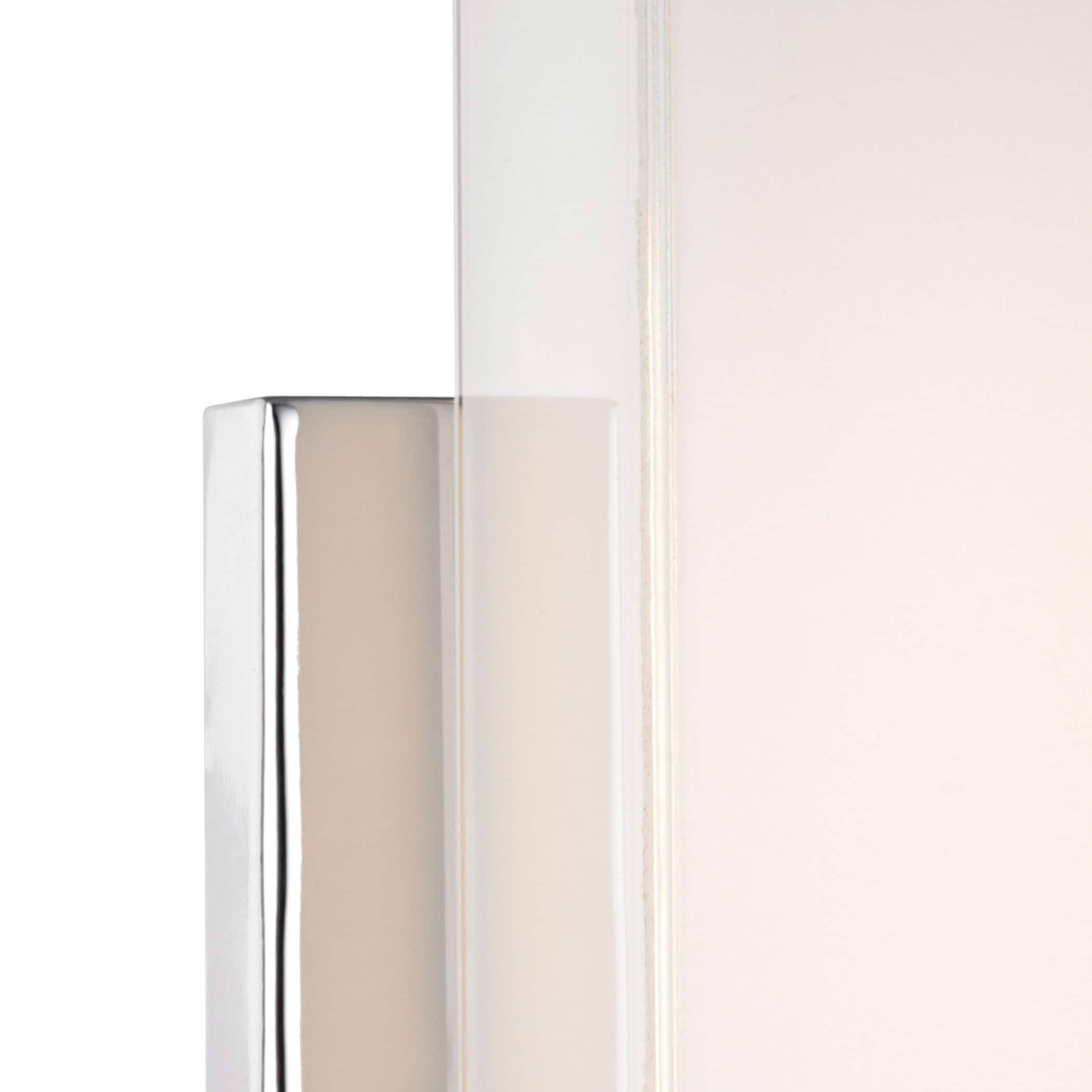 Elk WSL1601-PW-15 Midtown 1 Light Wall Sconce in Chrome and Paint White Glass