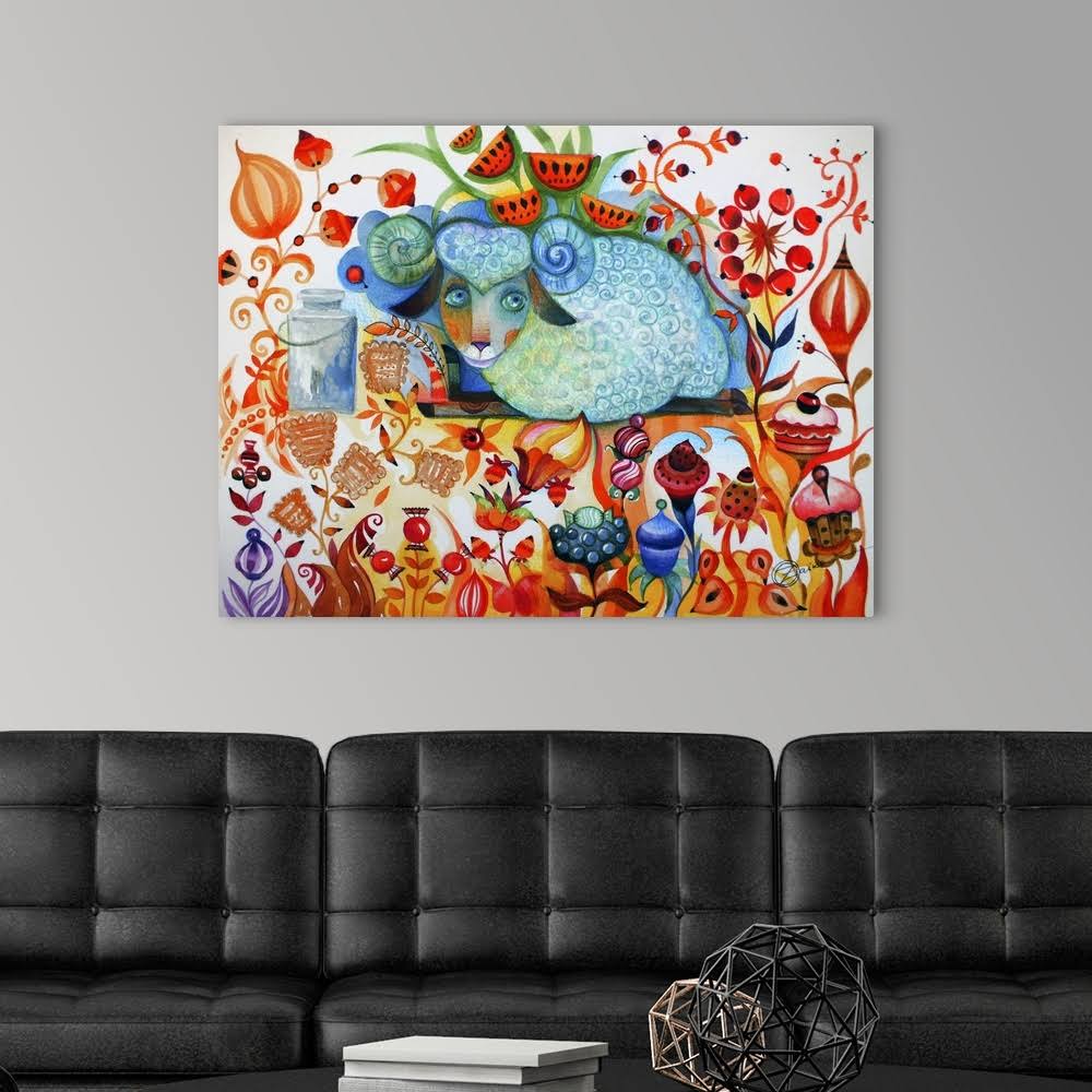 Candy Sheep | Canvas Wall Art | 40x30 | Great Big Canvas