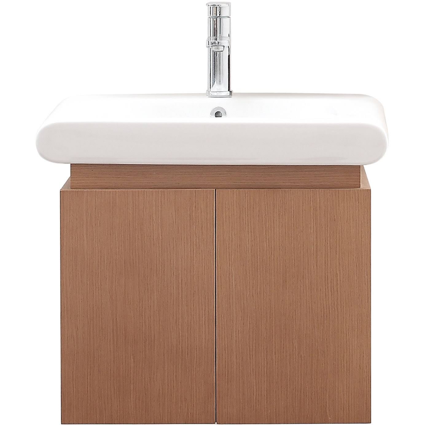 Avanity Elle Pear Wood 24-Inch Vanity with Vitreous China Top