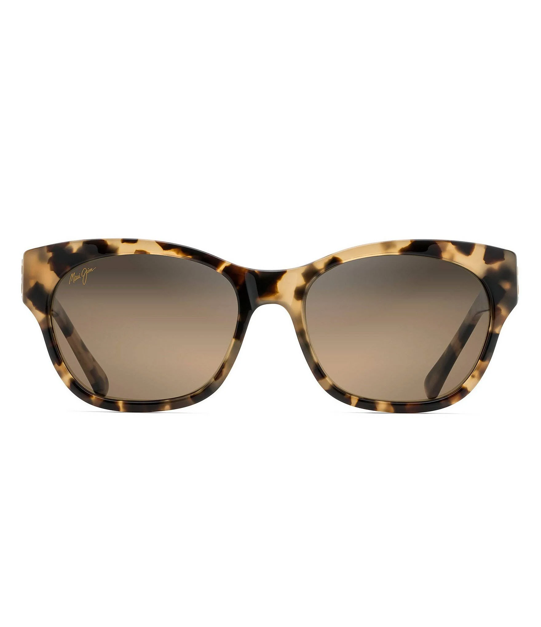 Maui Jim Women&s Monstera Leaf Polarized Sunglasses, Yellow Gold/Honey Havana