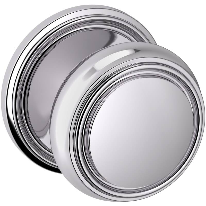 Baldwin Estate Knob 5070 Rose Passage Set 2-3/8x22 BS Polished Chrome