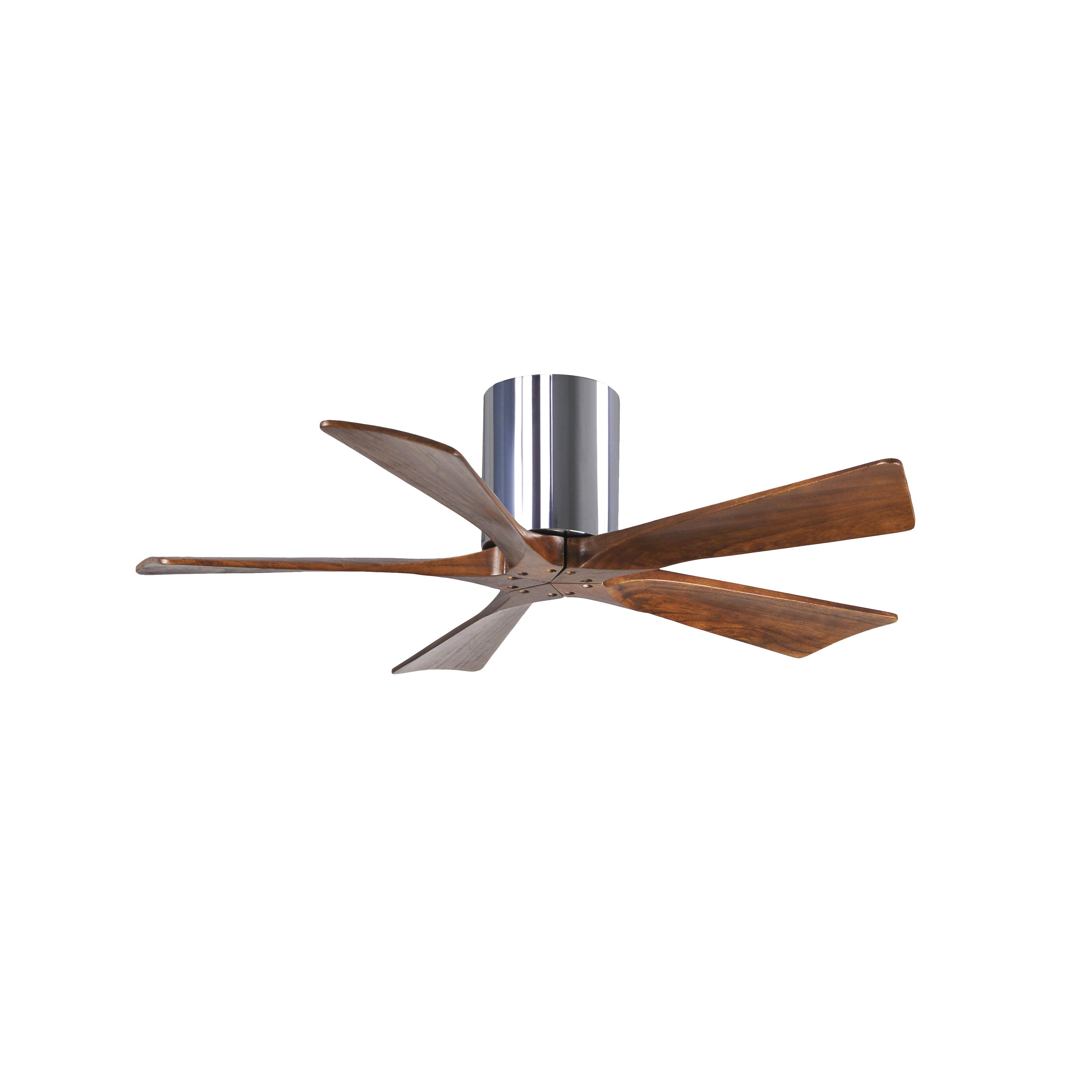Matthews Fan Company IR5H-CR-42 Irene 42 inch 5 Blade Hugger-style Ceiling Fan in Polished Chrome