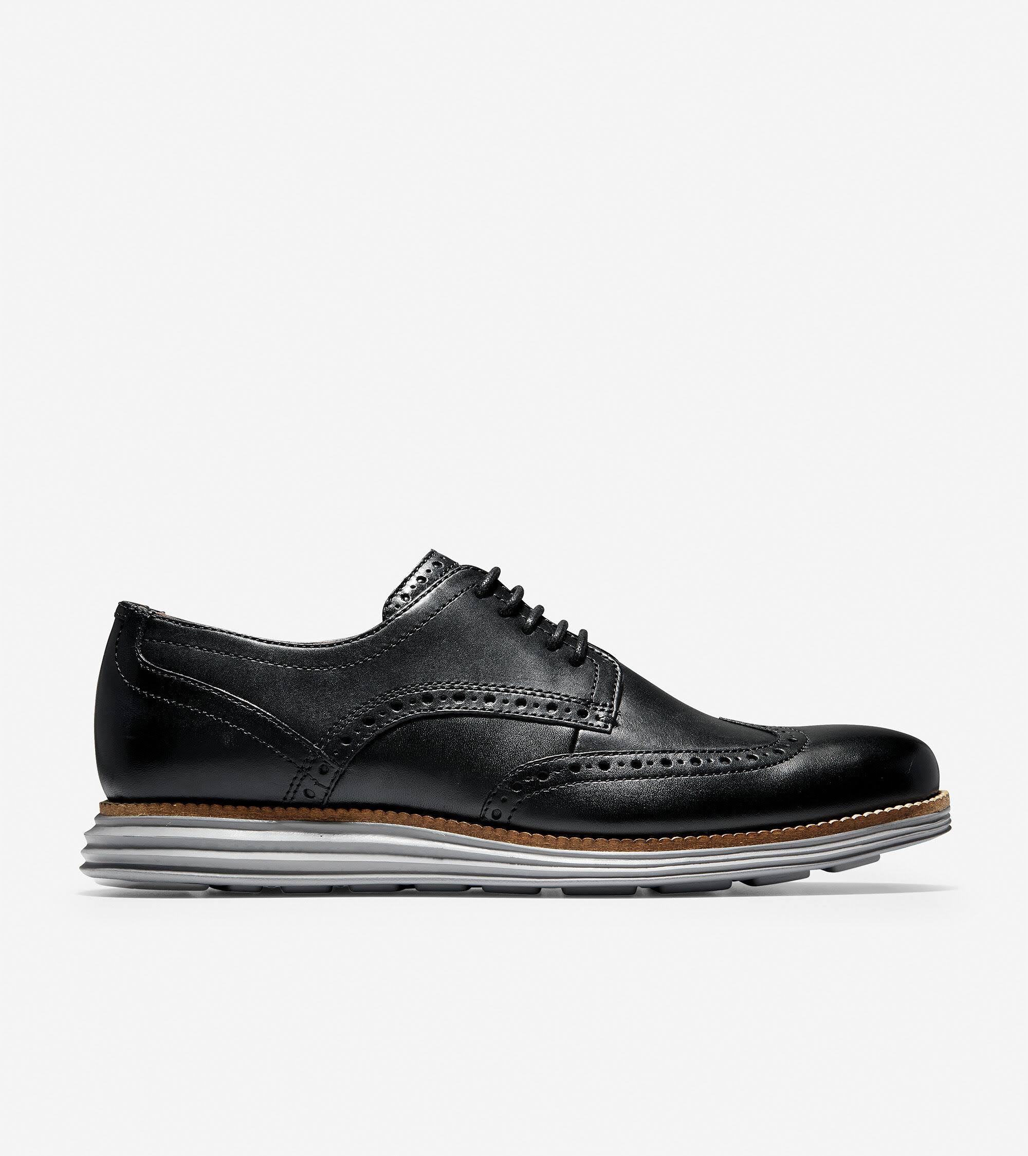 Cole Haan Men's Original Grand Wingtip Oxford Shoes - Black - Size 7 W