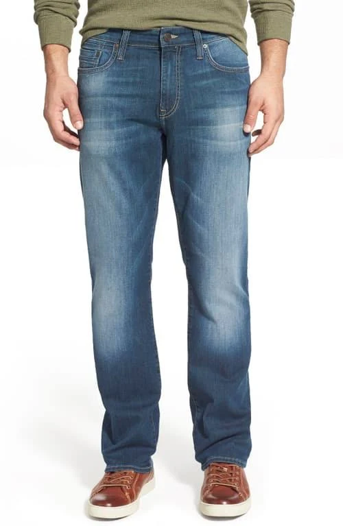 Mavi Men&s Myles Straight Leg in Mid Shaded Williamsburg | Men&s Jeans