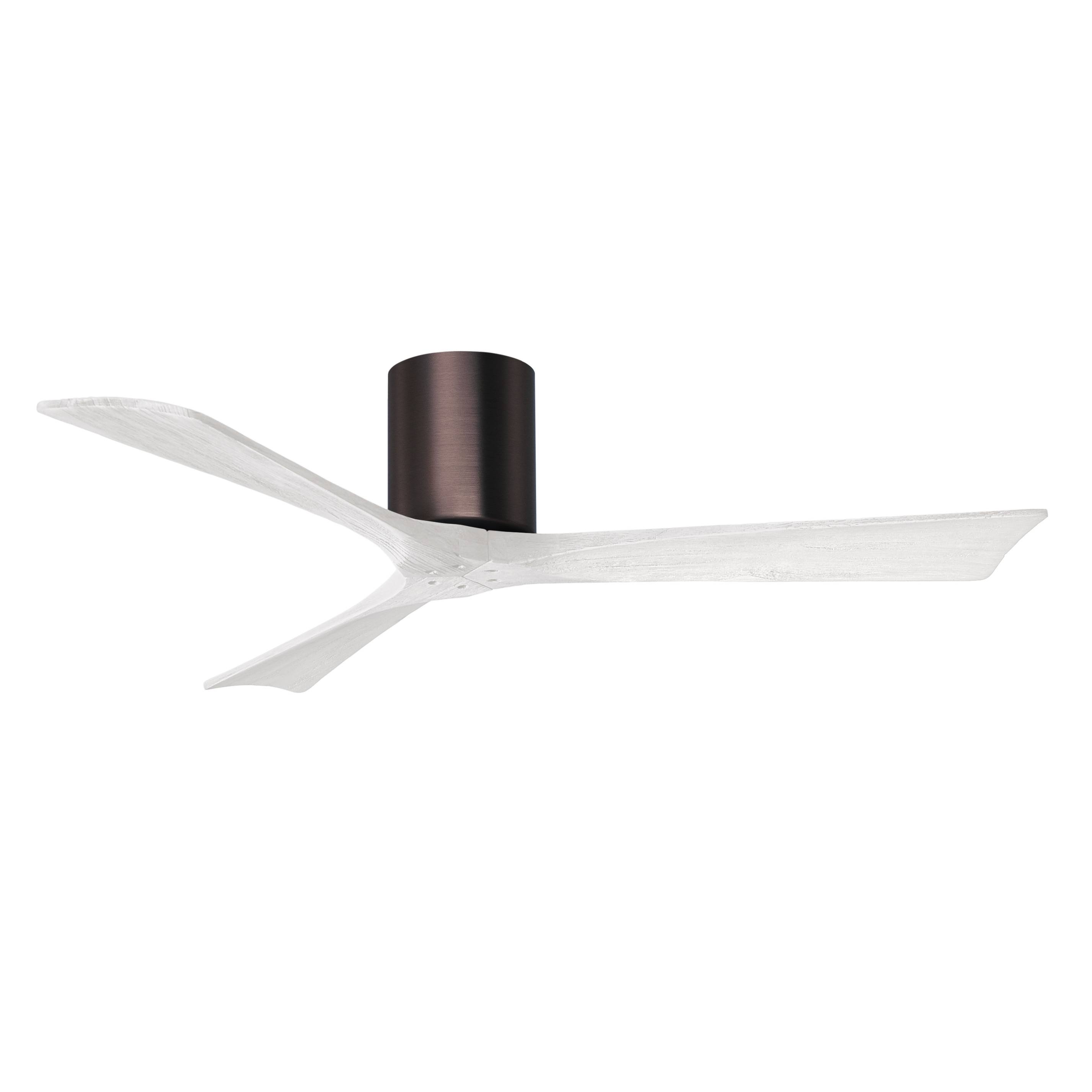 Irene Hugger Ceiling Fan by Matthews Fan Company, Brushed Bronze, IR3H-BB-MWH-52