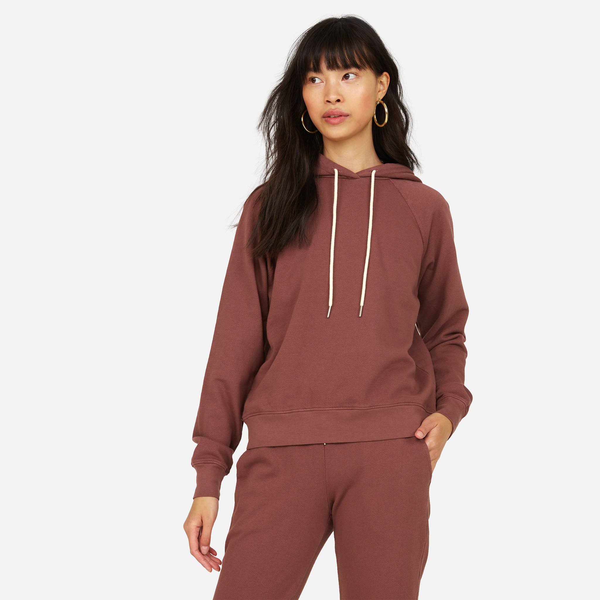 Organic Terry Raglan Hoodie Plum / XL