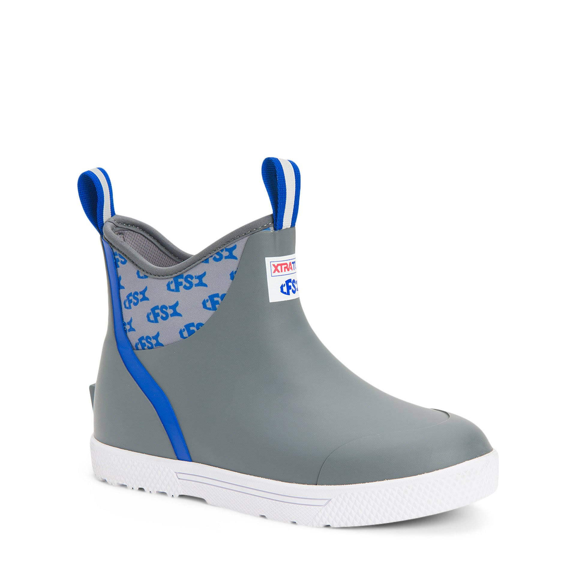 Xtratuf LFS Wheelhouse 6 in Ankle Deck Boot - Men's, Gray, 7, XMW-LFS-GRY-070
