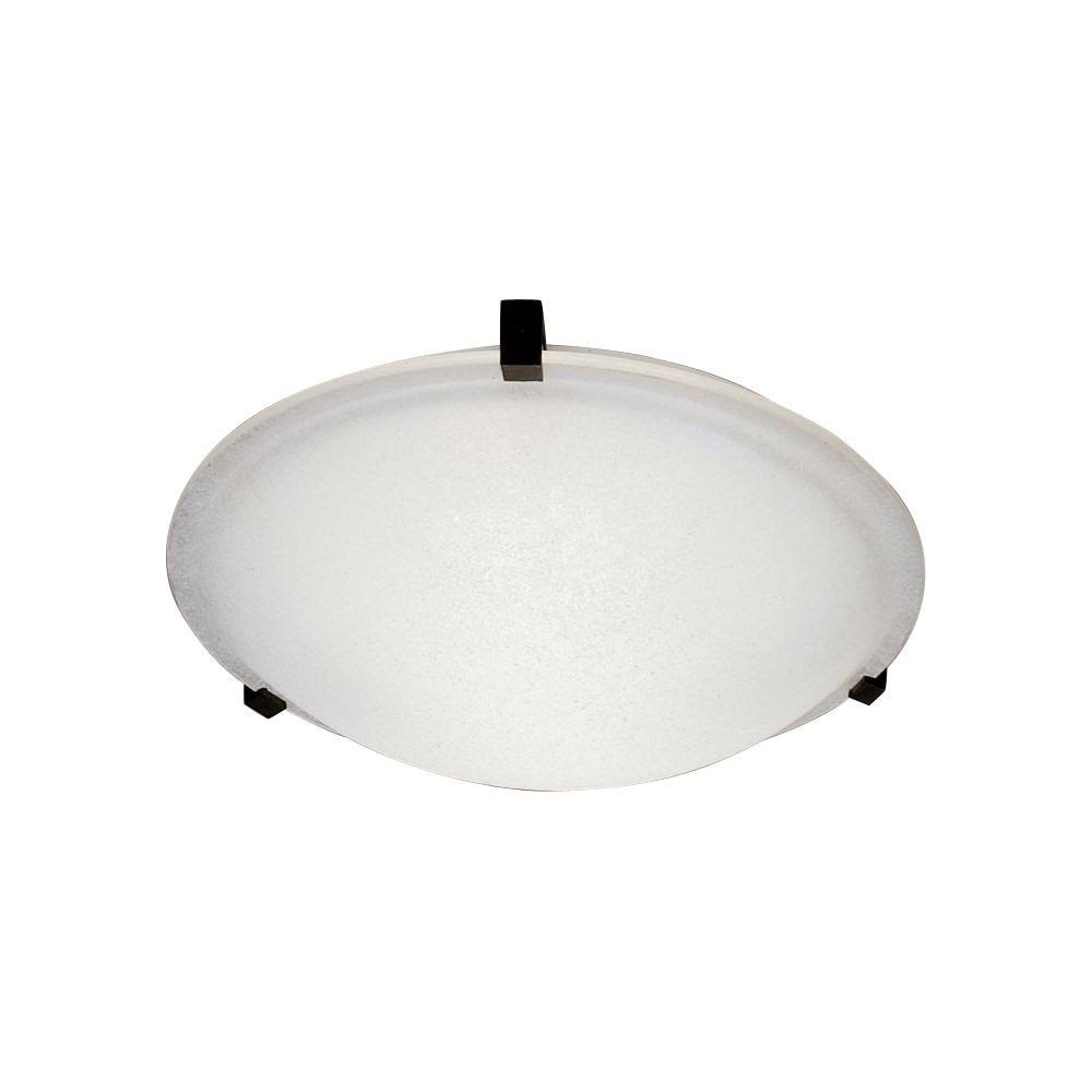 PLC Lighting 3442WH15PL Nuova - 8 inch One Light Flush Mount White