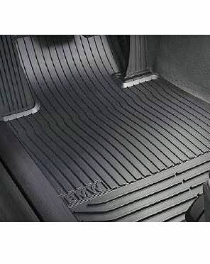BMW 51-47-2-153-725 All Weather Rubber Floor Mats - Black Set of 2, Front