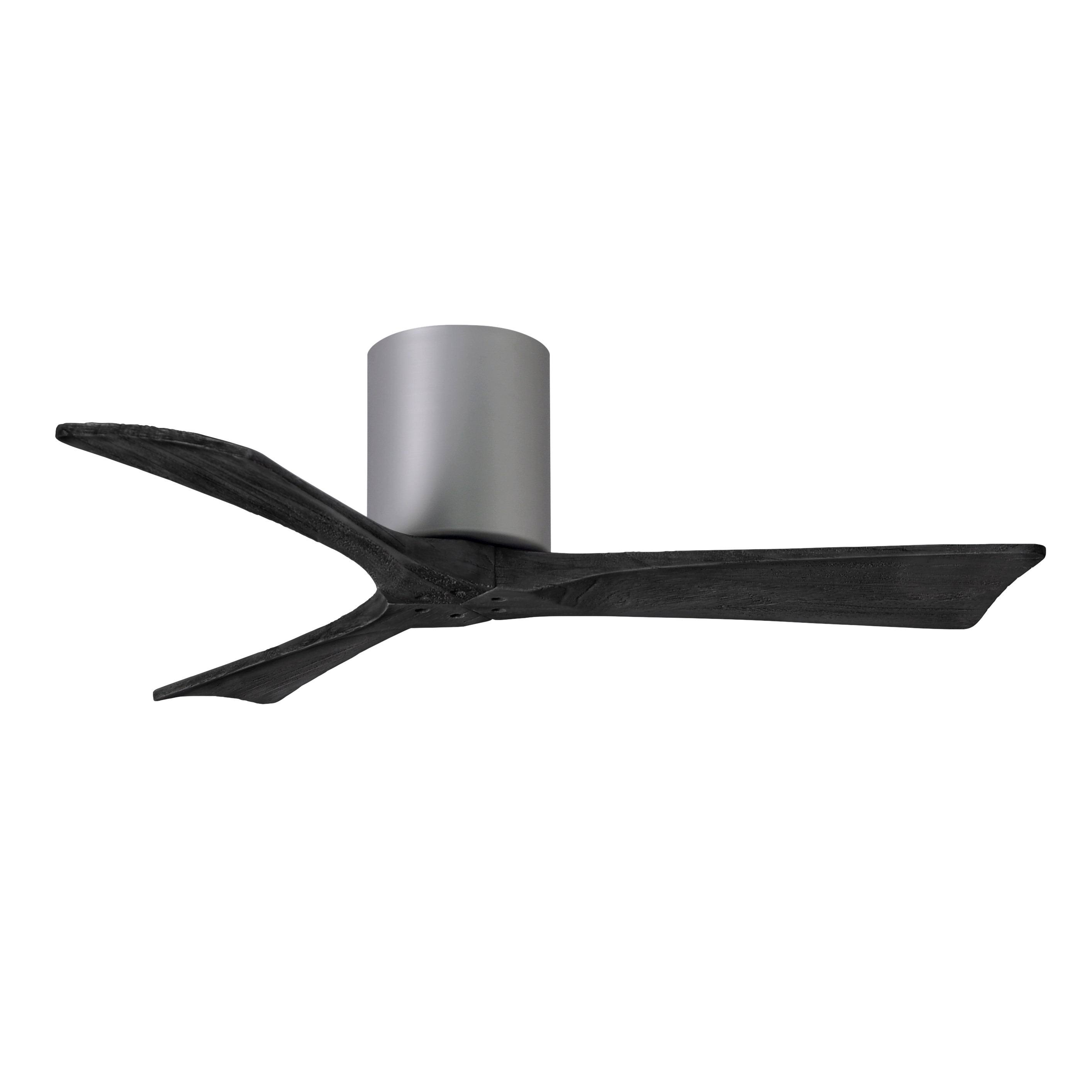 Irene Hugger Ceiling Fan by Matthews Fan Company, Brushed Nickel, IR3H-BN-BK-42