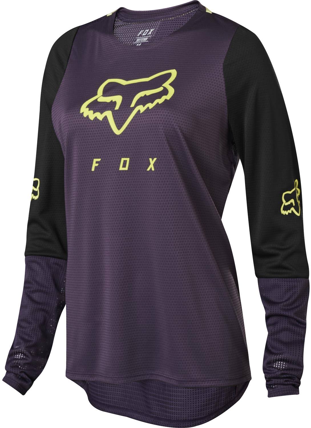 Fox Racing Womens Defend Long Sleeve Jersey - Dark Purple