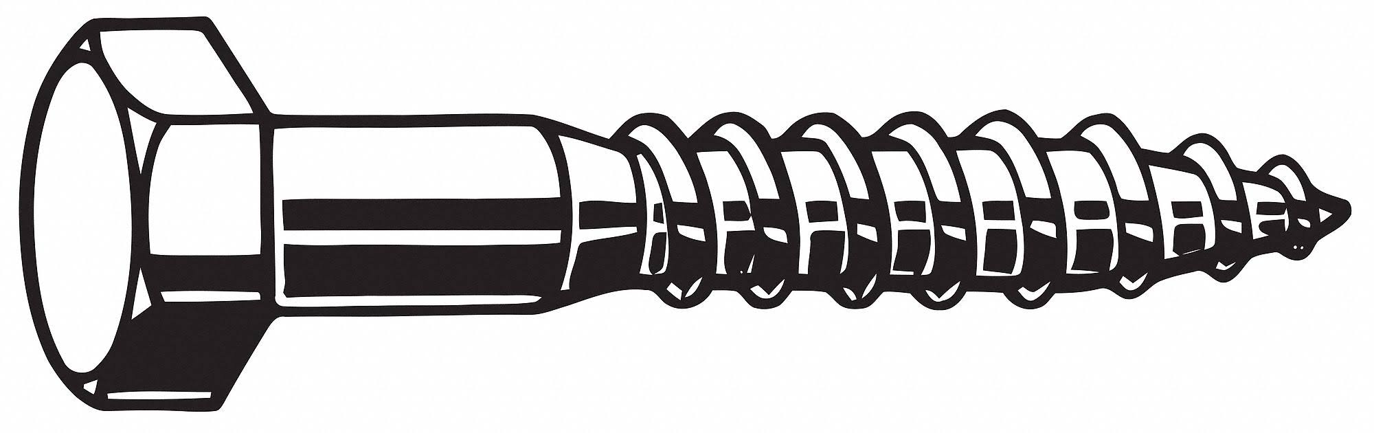 Fabory B08450.031.0200 Hex Lag Scrw,5/16In,2In.l,galvpk600