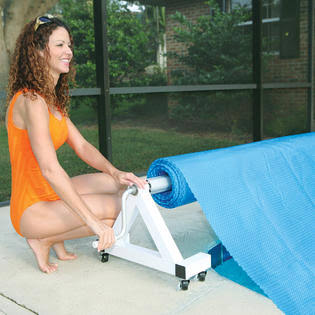 Low Profile In-Ground Pool Solar Reel - 17-20 ft. Wide Pools