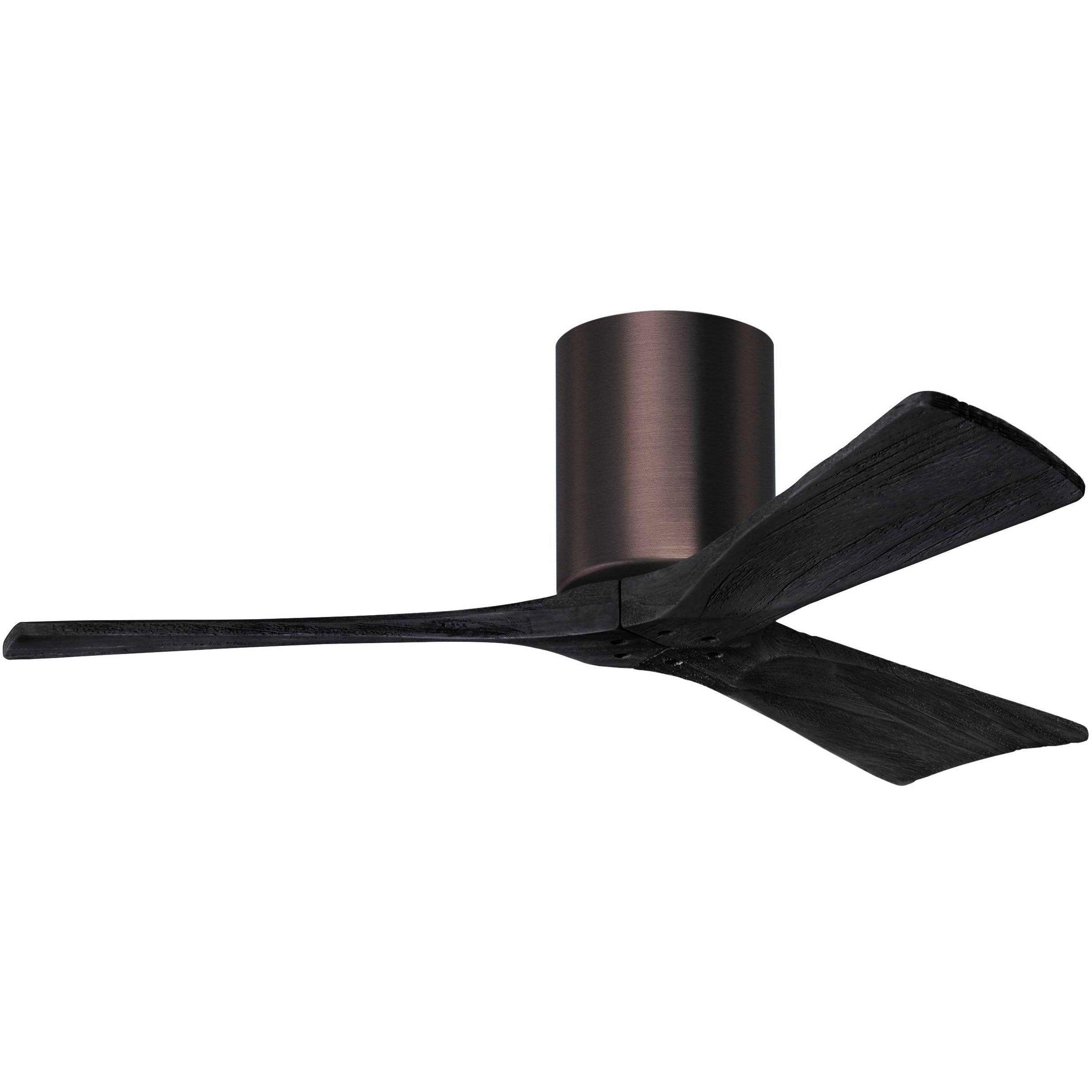 Irene Hugger Ceiling Fan by Matthews Fan Company, Brushed Bronze, IR3H-BB-BK-42