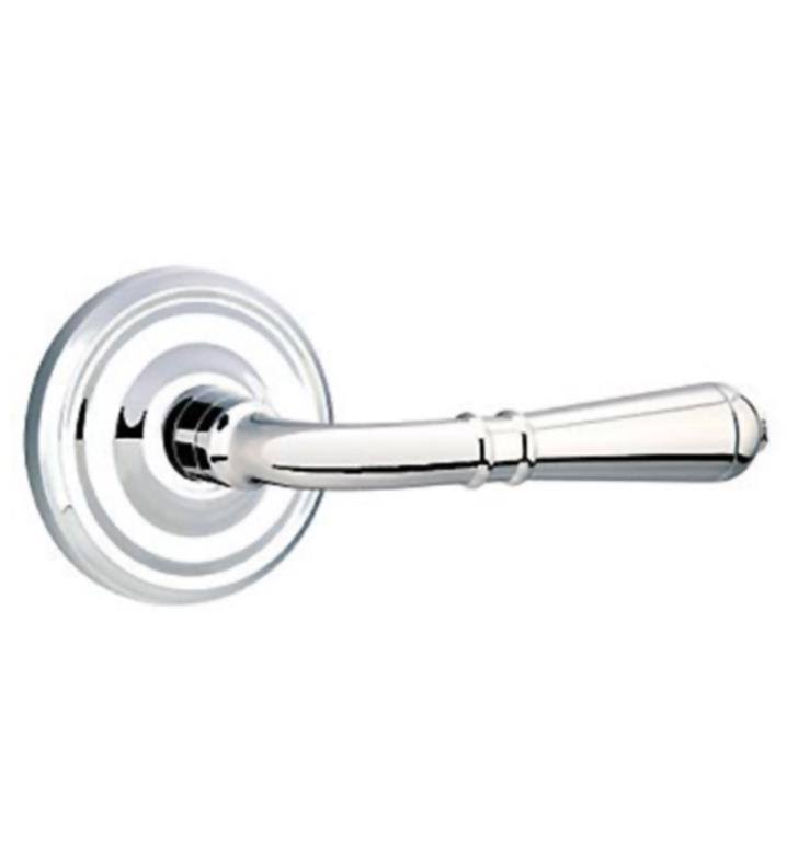 Emtek 8200TUS15ALH Privacy Turino Lever with Regular Rose Finish: Antique Nickel, Handle Orientation: Left