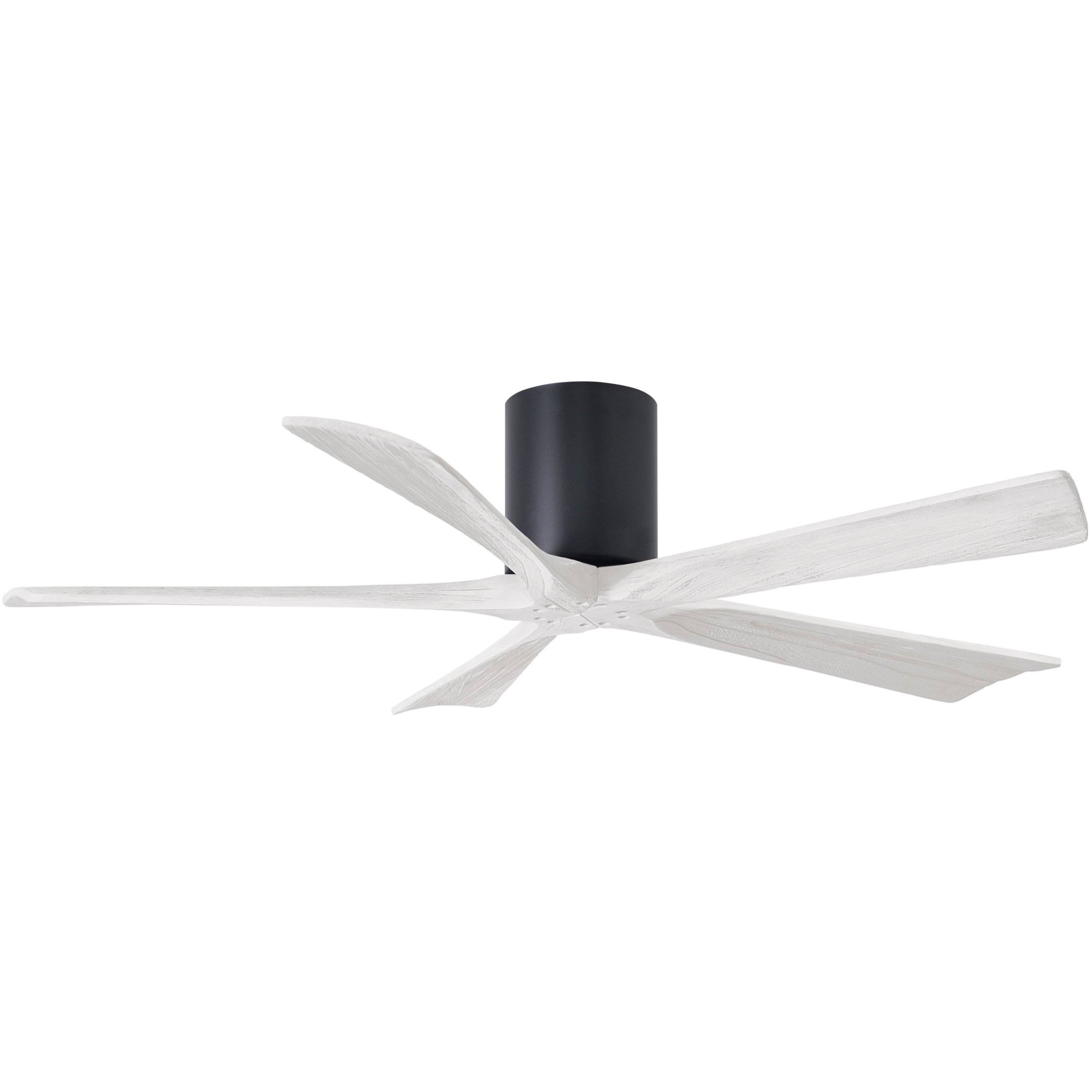 Irene Hugger Ceiling Fan by Matthews Fan Company, Matte Black, IR5H-BK-MWH-52