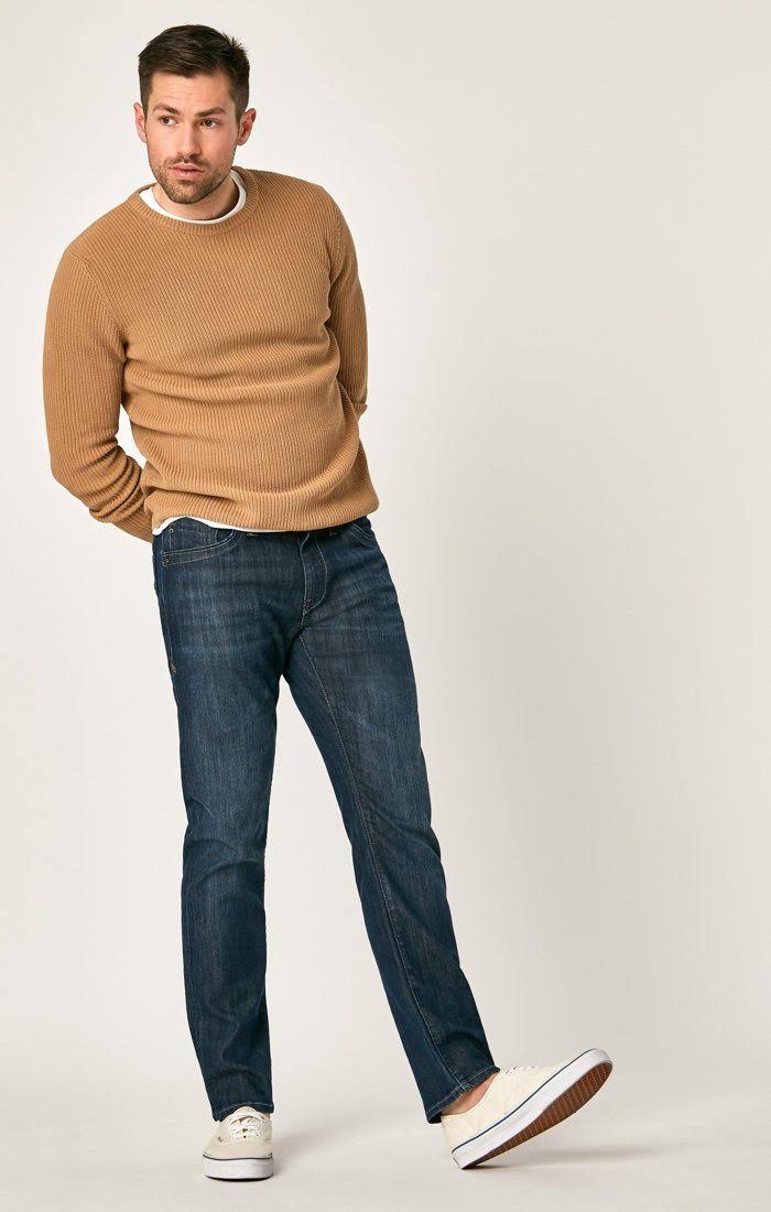 Mavi Men&s Zach Straight Leg in Indigo Brushed Maui | Men&s Jeans