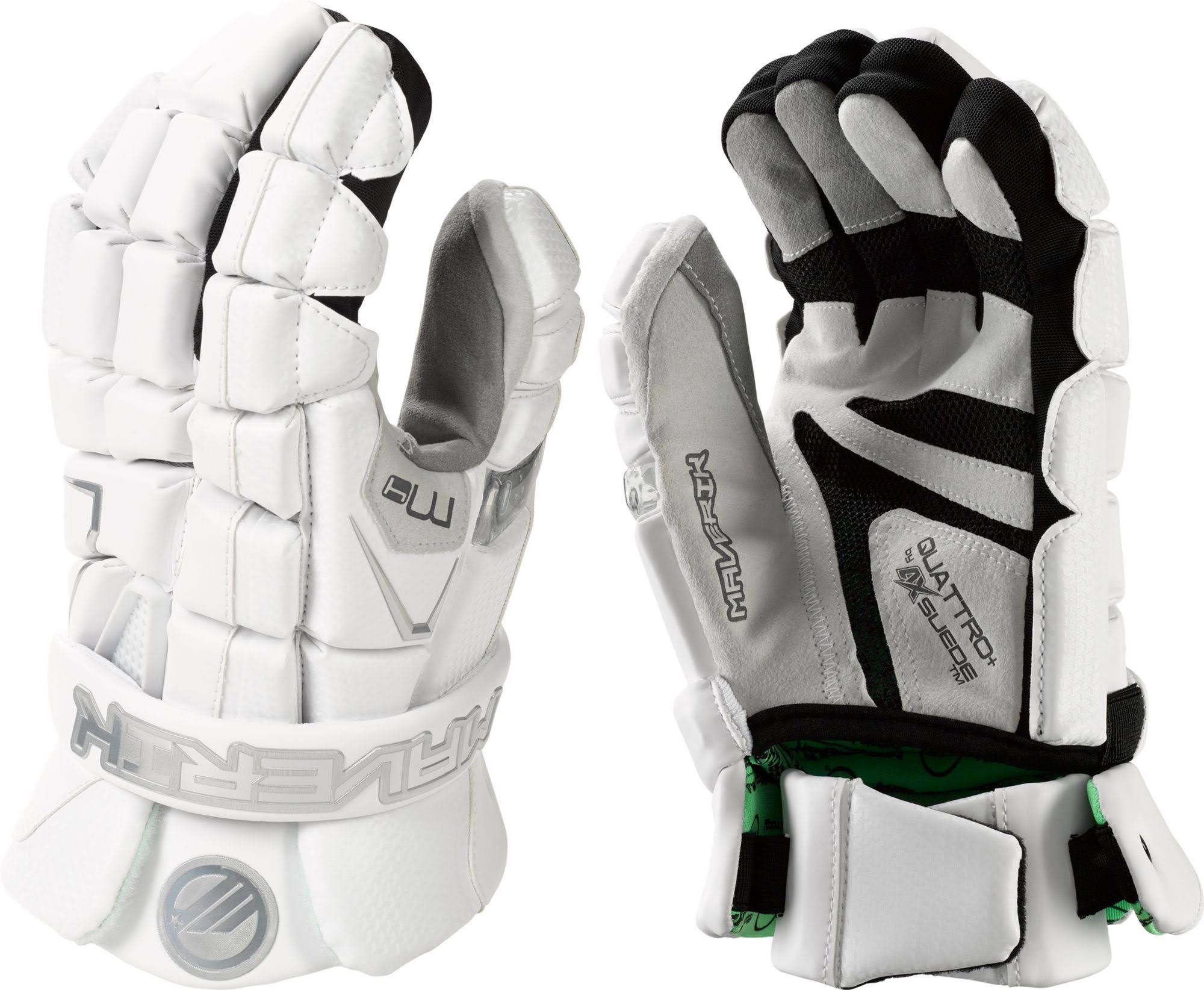 Maverik M4 Lacrosse Gloves White 13 inch