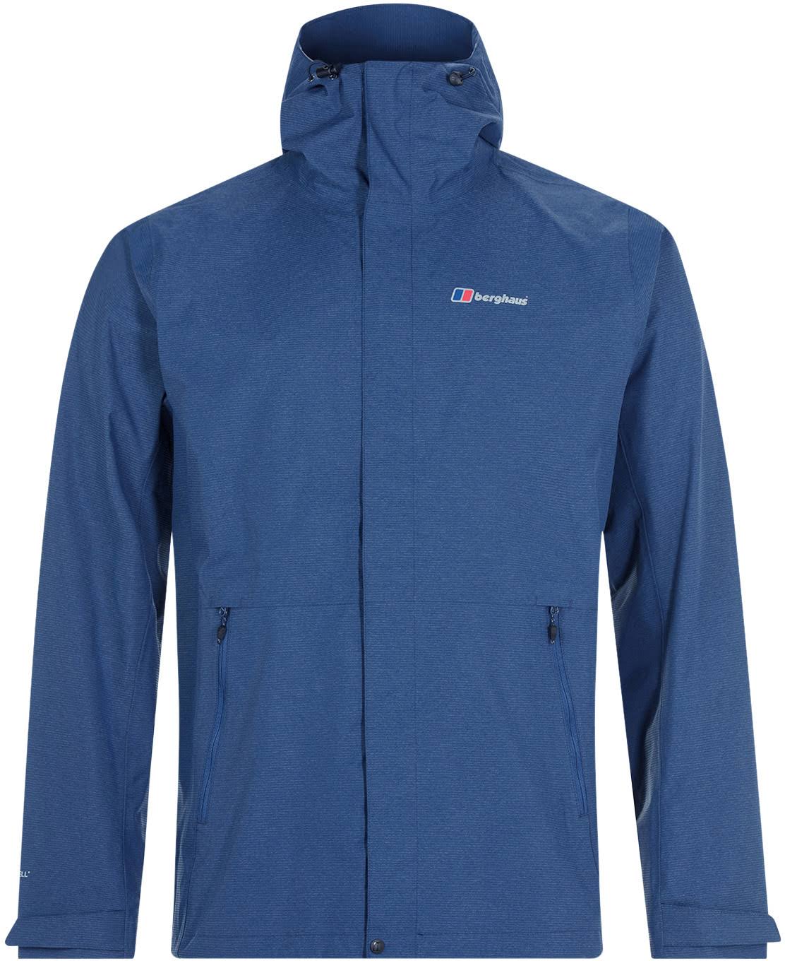 Berghaus Alluvion Mens HydroShell Waterproof Jacket Deep Water XXL