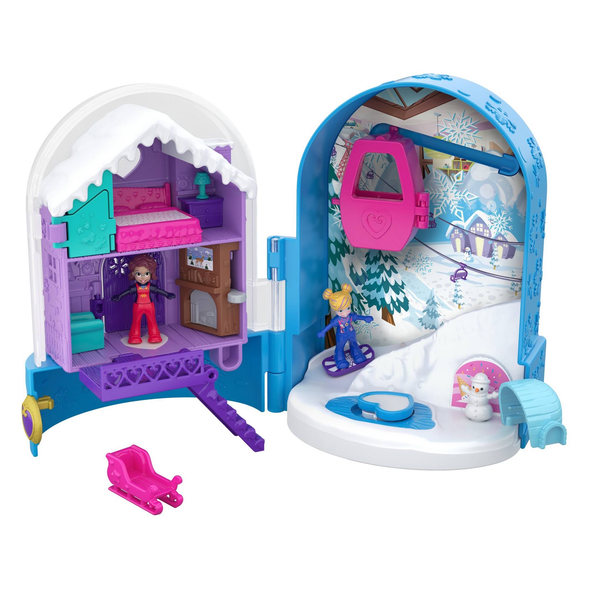 Polly Pocket Toy, Snowball Surprise, Compact