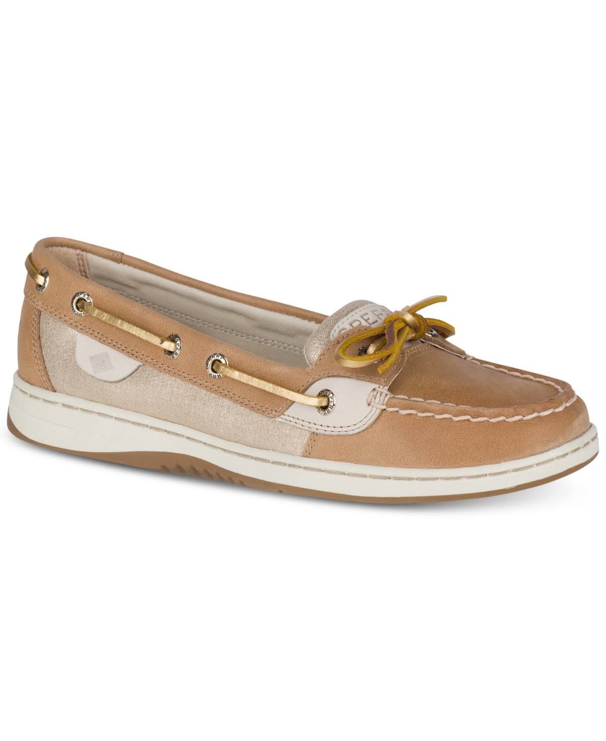 Sperry Angelfish Women's Slip on Shoes Metallic Linen : 11 M (B)