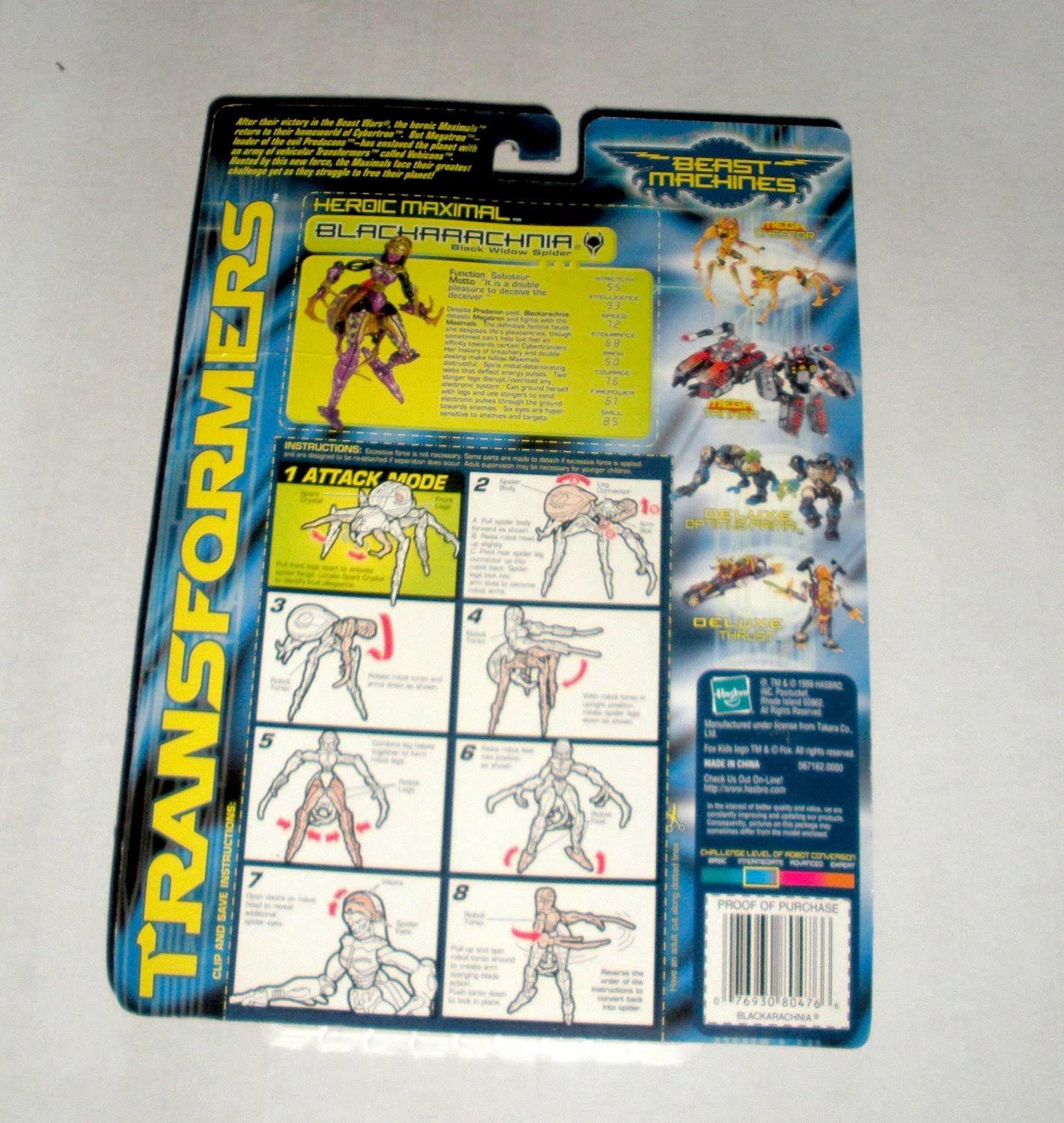 Transformers Beast Machines Deluxe Blackarachnia Action Figure