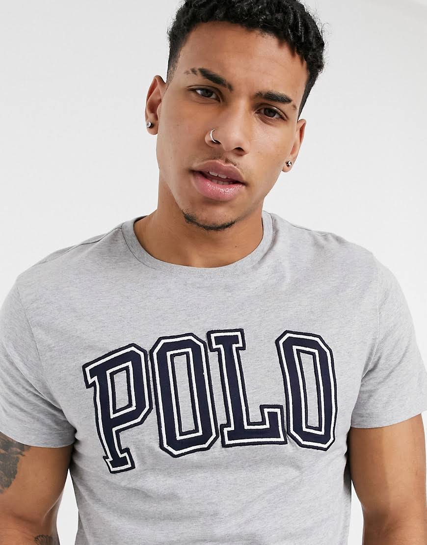 Polo Ralph Lauren Man T-Shirt Grey Size M Cotton