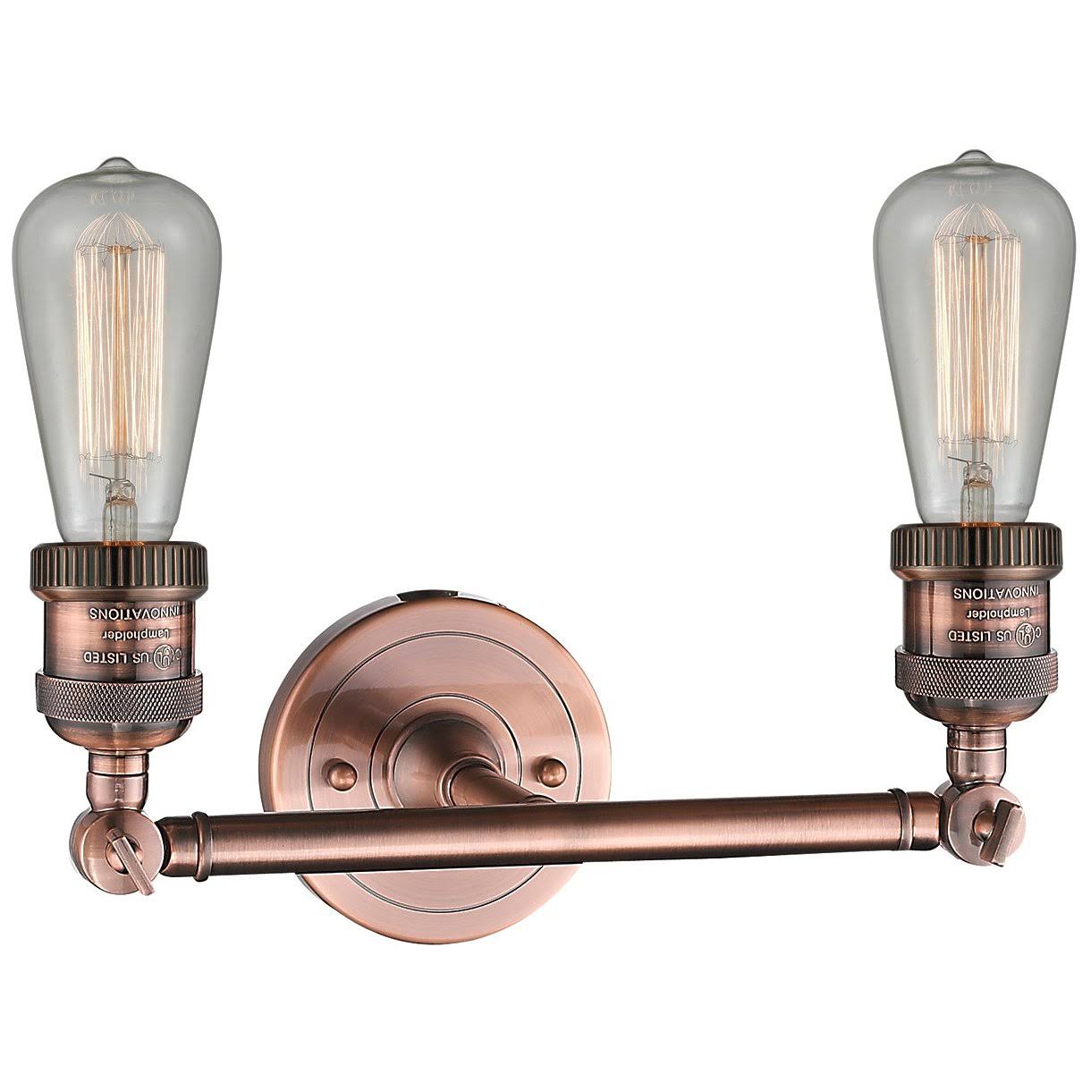 Innovations Lighting 208NH-AC-LED Bare Bulb - 11 inch 2 Light Bath