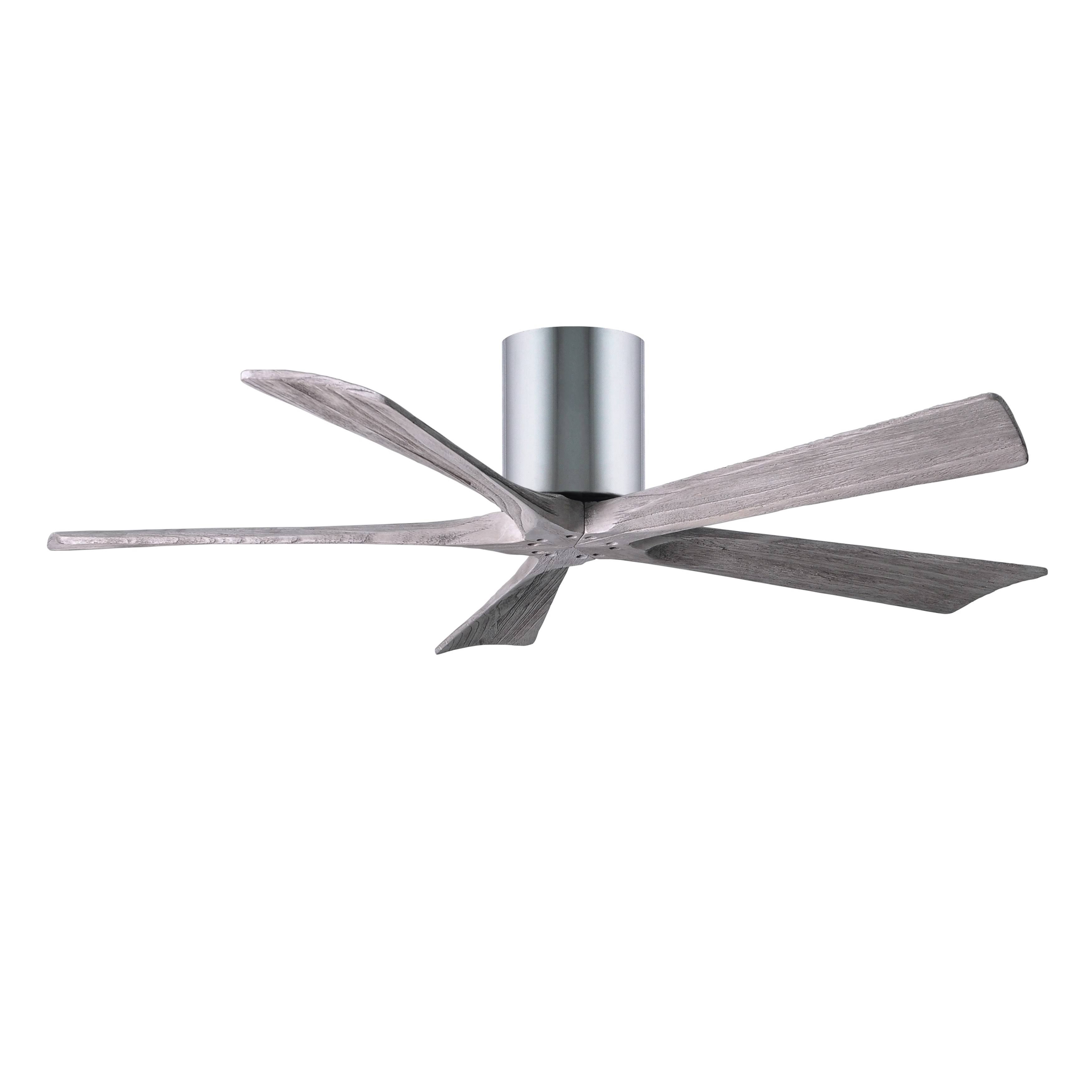 Irene Hugger Ceiling Fan by Matthews Fan Company, Polished Chrome, IR5H-CR-BW-52