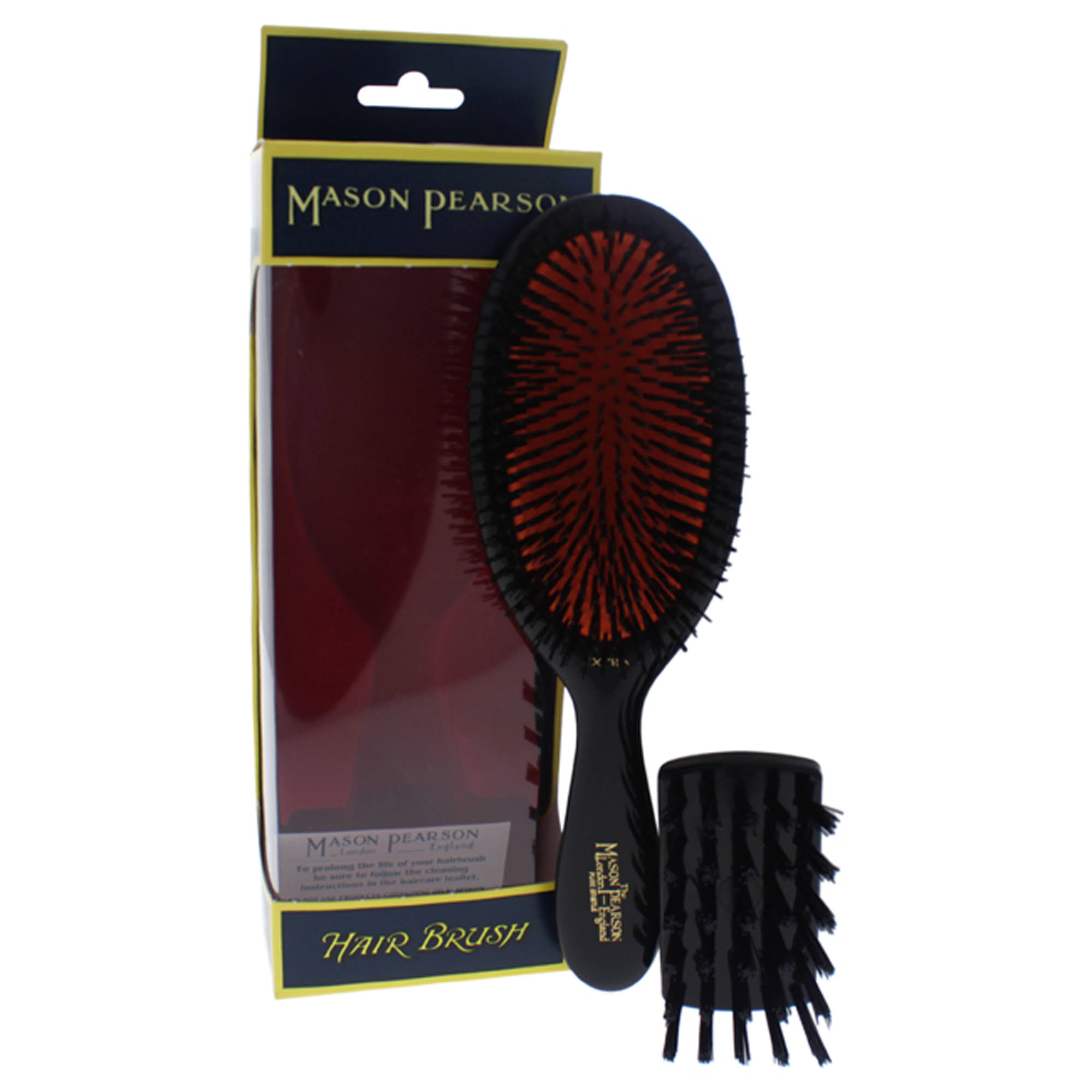 Mason Pearson Pure Bristle Small Extra Brush B2-Dark Ruby