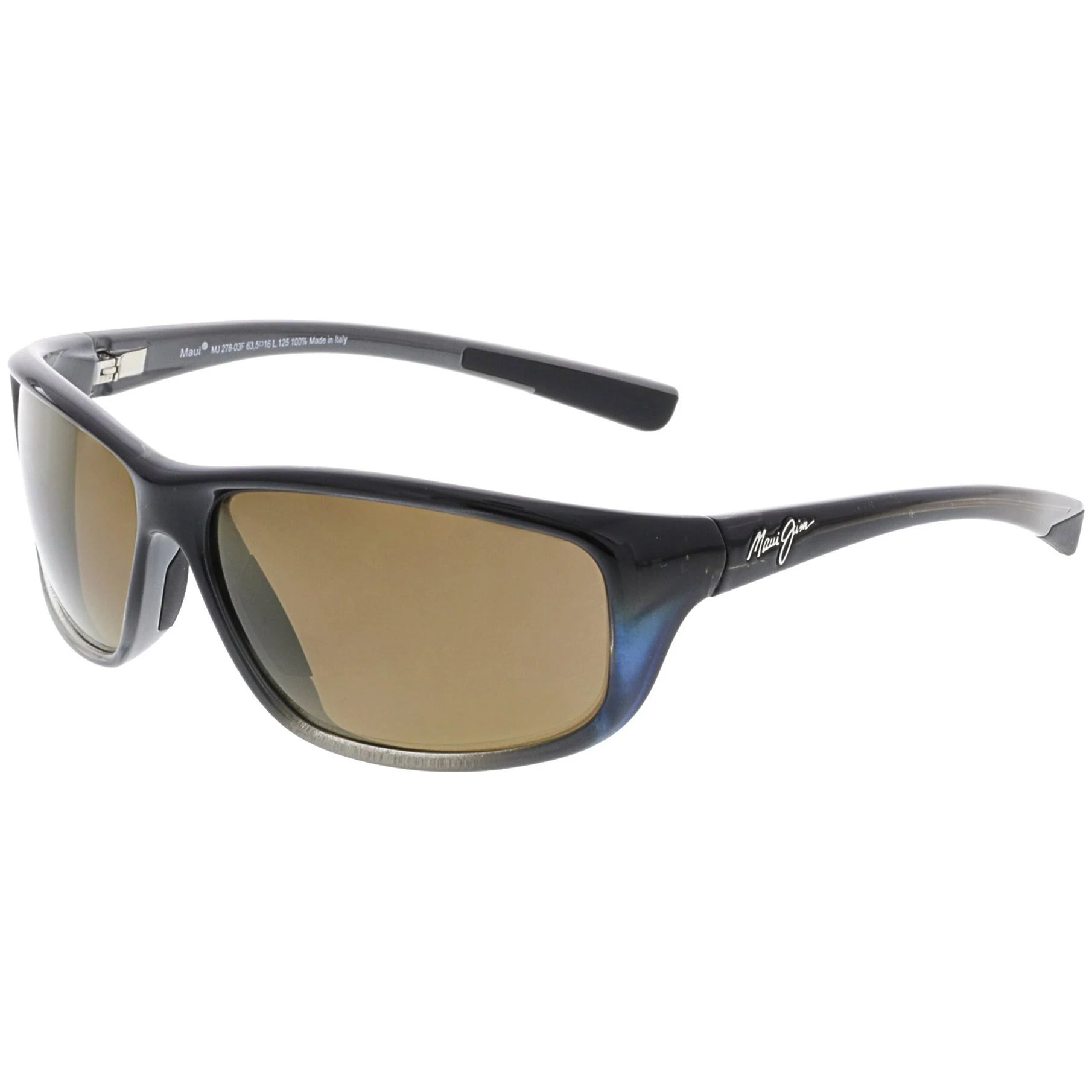 Maui Jim Spartan Reef Wrap Polarized Sunglasses | Marlin Frames with HCL Bronze Lenses