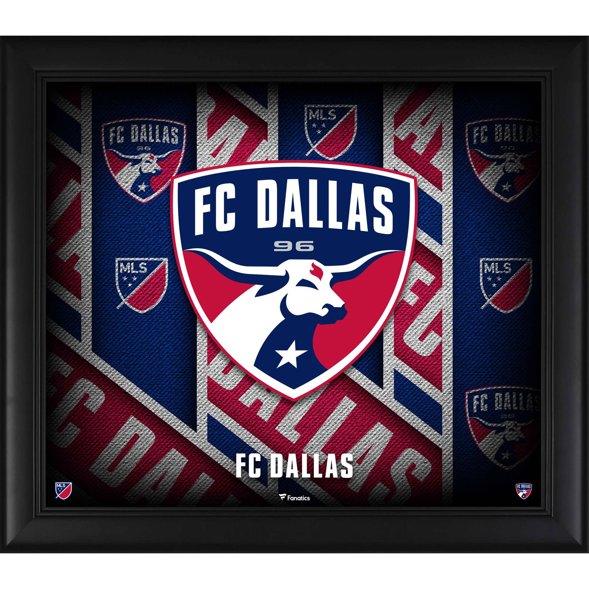 Fanatics Authentic FC Dallas Framed 15x22 x 17x22 Team Threads Collage