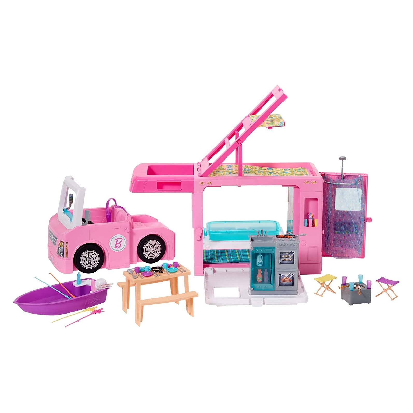 Barbie 3-in-1 DreamCamper Vehicle and Accessories