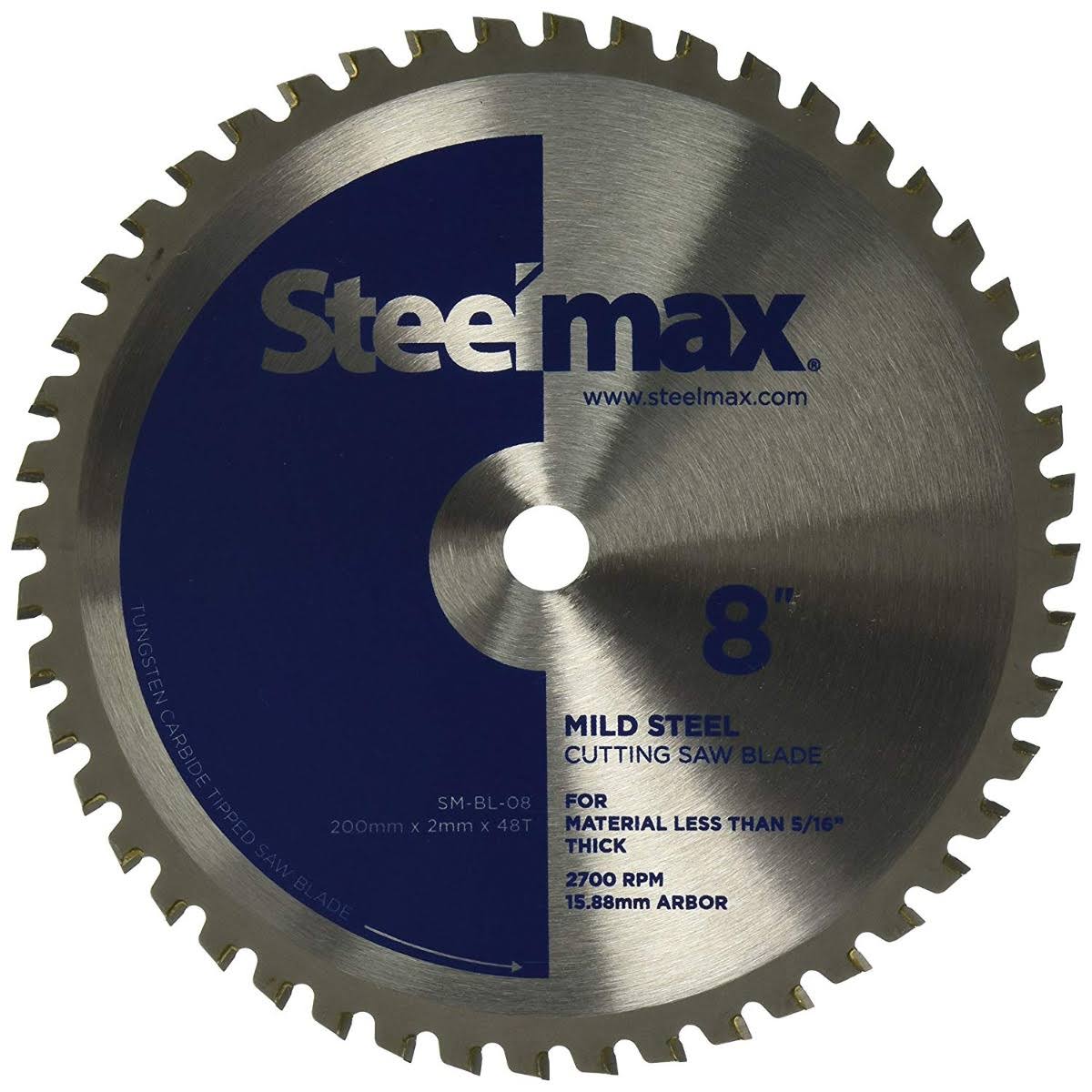 Steelmax 8x22 TCT Blade for Mild Steel