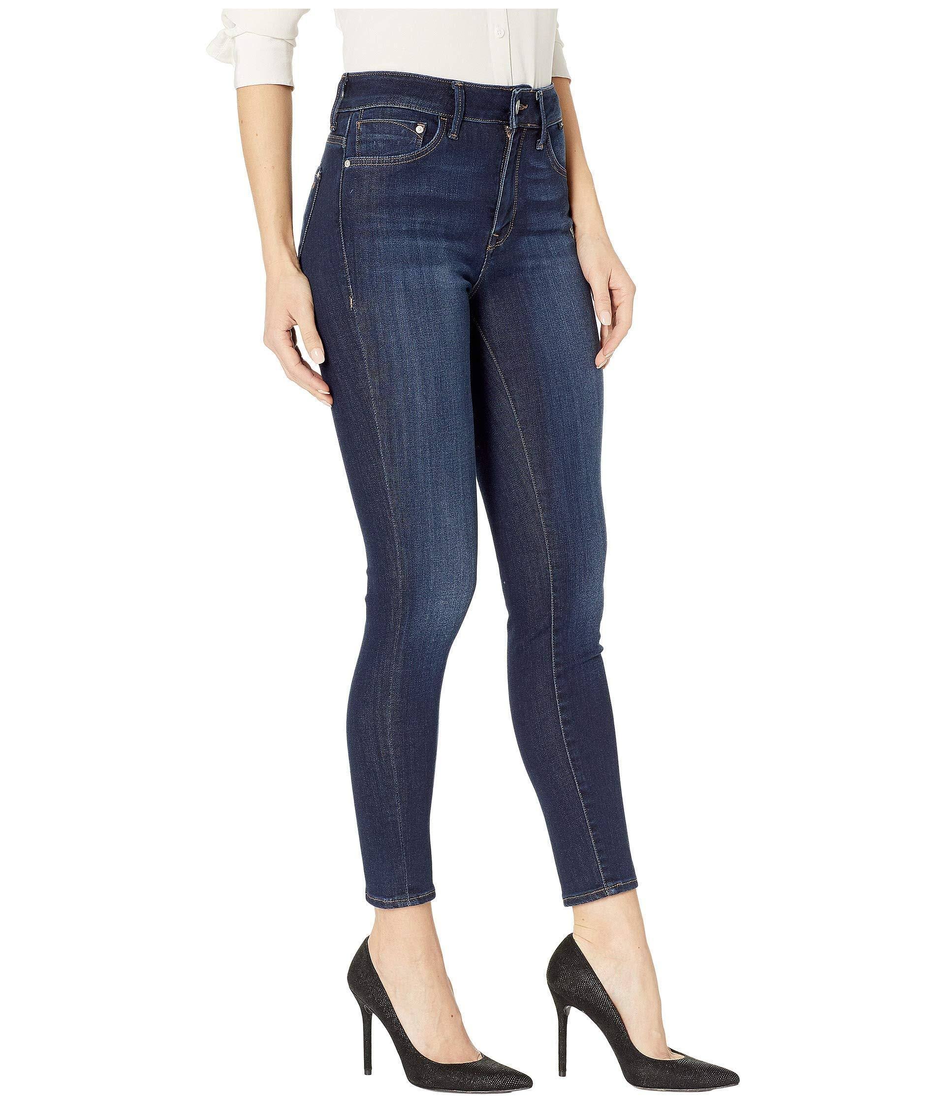 Mavi Tess High-Rise Super Skinny in Deep Supersoft Jeans - Blue